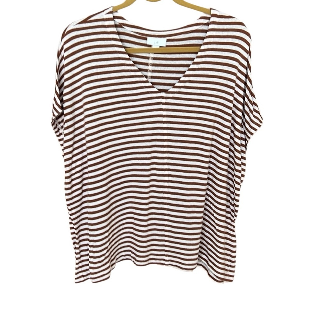 J Jill Striped T-Shirt XL